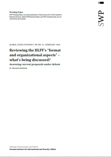 Reviewing the HLPF’s “format and organizational aspects” – what’s being discussed?