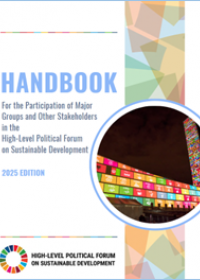 Neues Handbuch für die Beteiligung der Zivilgesellschaft im HLPF - Cover