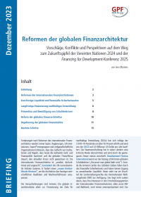 Cover_Reformen der globalen Finanzarchitektur