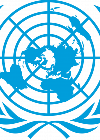 UN Logo Blau