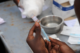 Pilot in Burkina Faso for MenAfriVac immunization campaign.