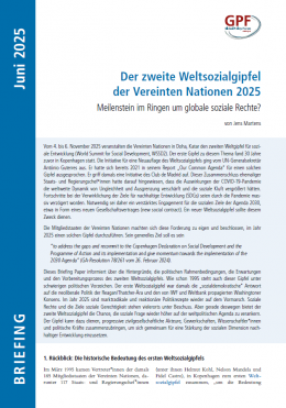 Cover des Briefings "Der zweite Weltsozialgifpel der Vereinten Nationen 2025"