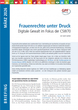 Frauenrechte unter Druck: Digitale Gewalt im Fokus der CSW70 (Cover 2)