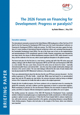 Cover The 2026 Forum on Financing for Development: Progress or paralysis?