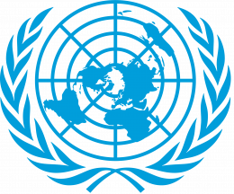 UN Logo Blau