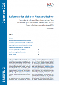 Cover_Reformen der globalen Finanzarchitektur