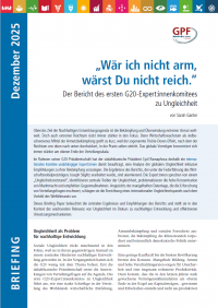„Wär ich nicht arm, wärst Du nicht reich.“ Der Bericht des ersten G20-Expert:innenkomitees zu Ungleichheit