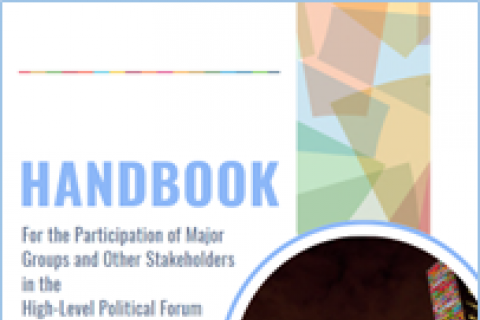 Neues Handbuch für die Beteiligung der Zivilgesellschaft im HLPF - Cover