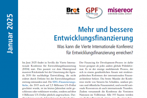 Mehr und bessere Entwicklungsfinanzierung 2025_cover