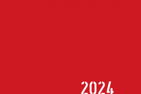 Dargestellt ist das rote Cover mit Titel Schuldenreport 2024 und den Logos von Misereor und Erlassjahr