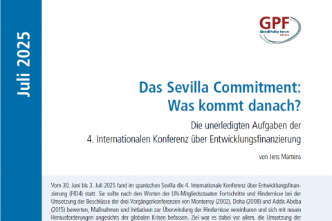 Titelseite des Briefings "Das Sevilla Commitment: Was kommt danach?"