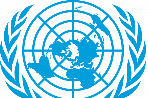 UN Logo Blau