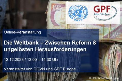 Weltbank-Event DGVN GPF